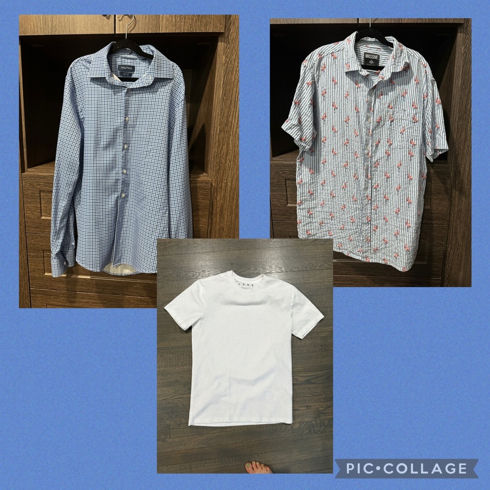 Lot of 3 Mens Small Shirts
